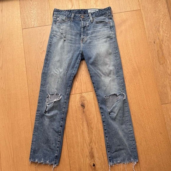 AG Adriano Goldschmied The Sloan Crop Vintage Straight Leg Jeans Size: 25 - Picture 4 of 17